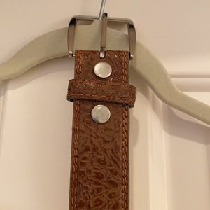 Brown Italian leather belt